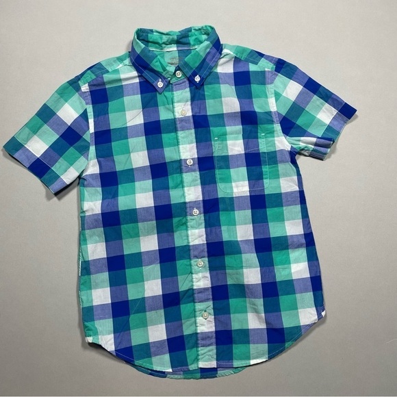 Crewcuts Short Sleeve button up Boys 8 - Picture 3 of 9